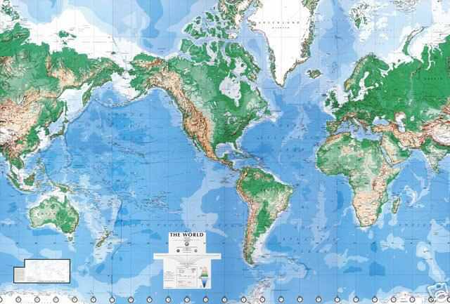 WORLD MAP WALLPAPER $260AUD