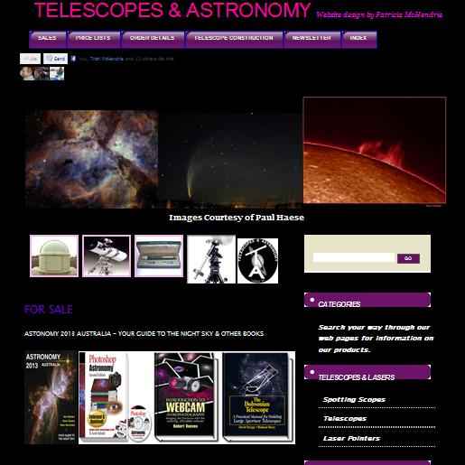 Telescopes & Astronomy Web Site